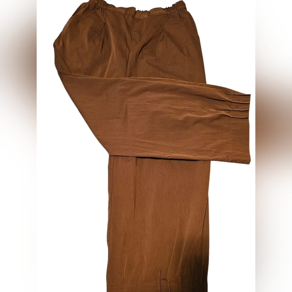 Elegant Wide Leg Brown Pants